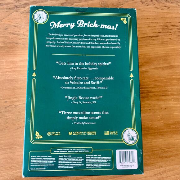 Duke Cannon Jingle Booze Set Busch Beer Buffalo Trace Bourbon Bay Budweiser Soap - Picture 12 of 15